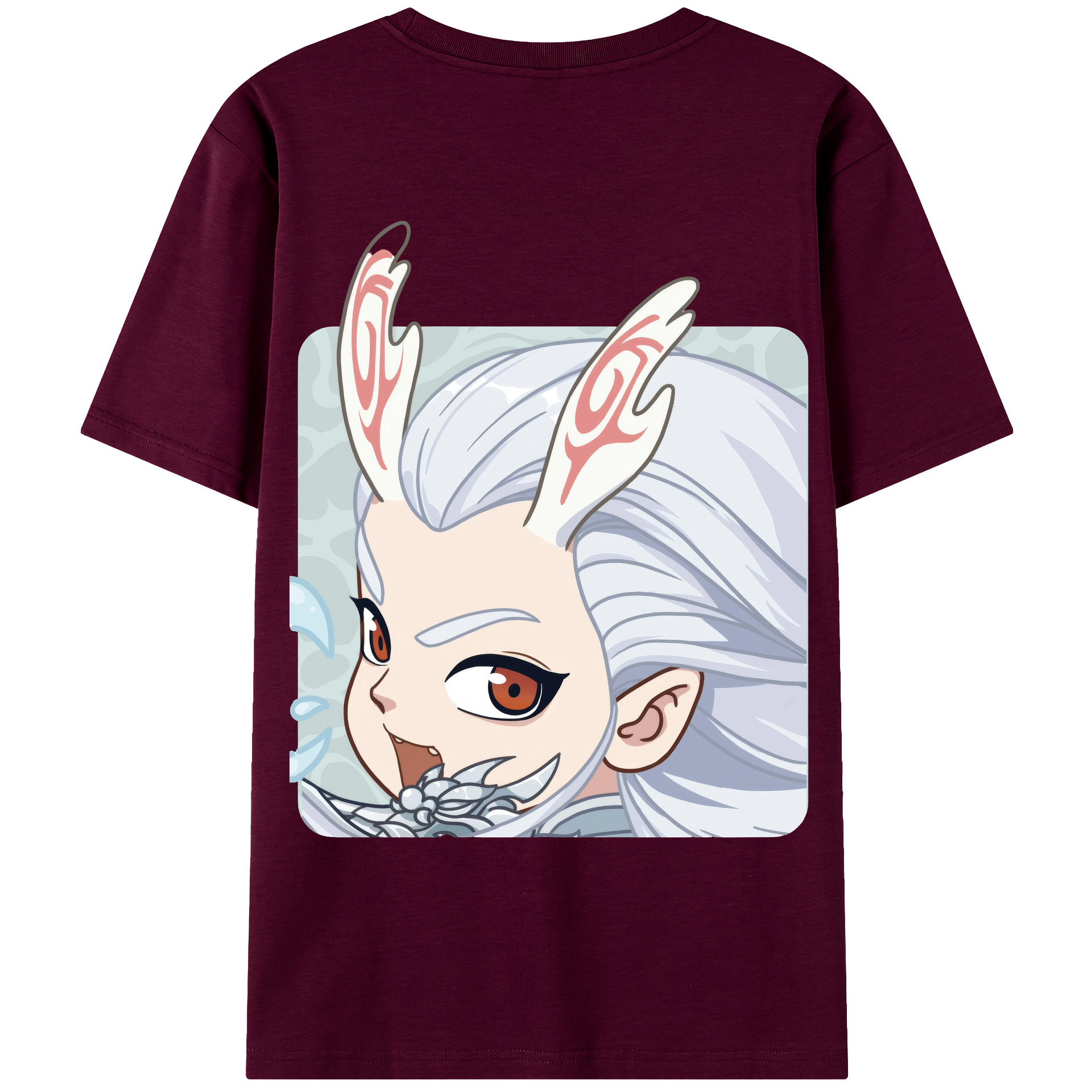 （画像用） Ne Zha 2 ナタ 魔童の大暴れ レディース半袖Tシャツ(バックプリント)